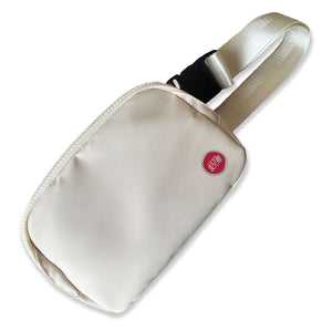 Belt Bag w/Medallion, Cream