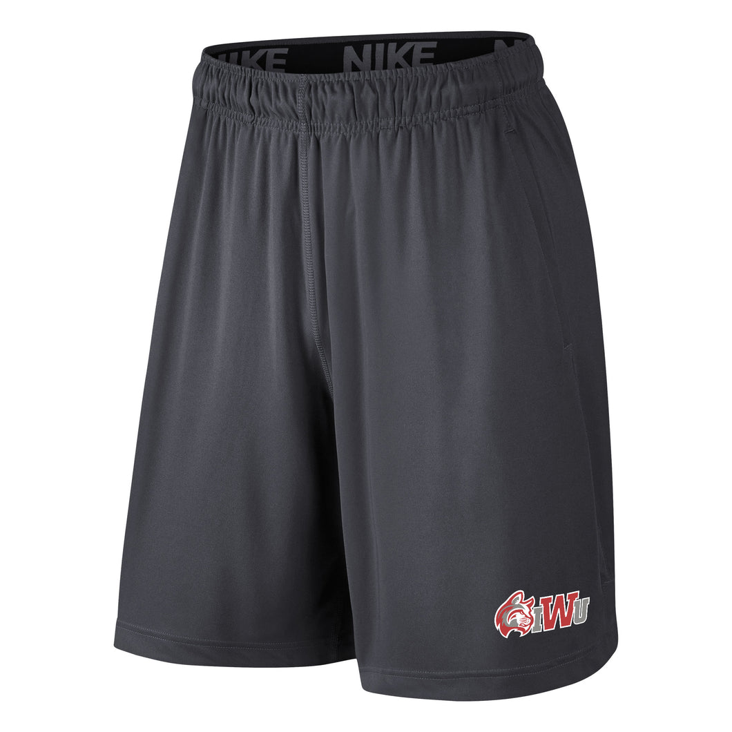 Nike Fly Short, Anthracite, wildcat IWU logo (Core F22)