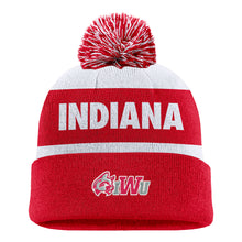 Load image into Gallery viewer, NIKE Peak Stripe Beanie, Red/White (F24)