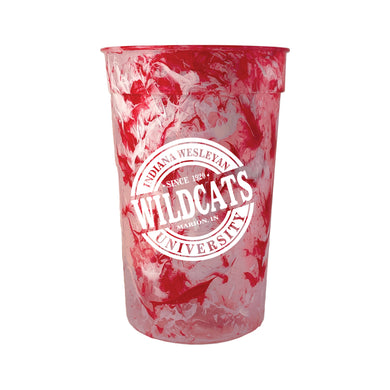 Color Splatter Stadium Cup, Red (F24)