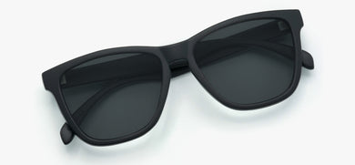 Chucktown Black Frame Sunglasses, Black Lens