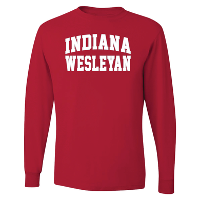 Core Long Sleeve Tee, Red