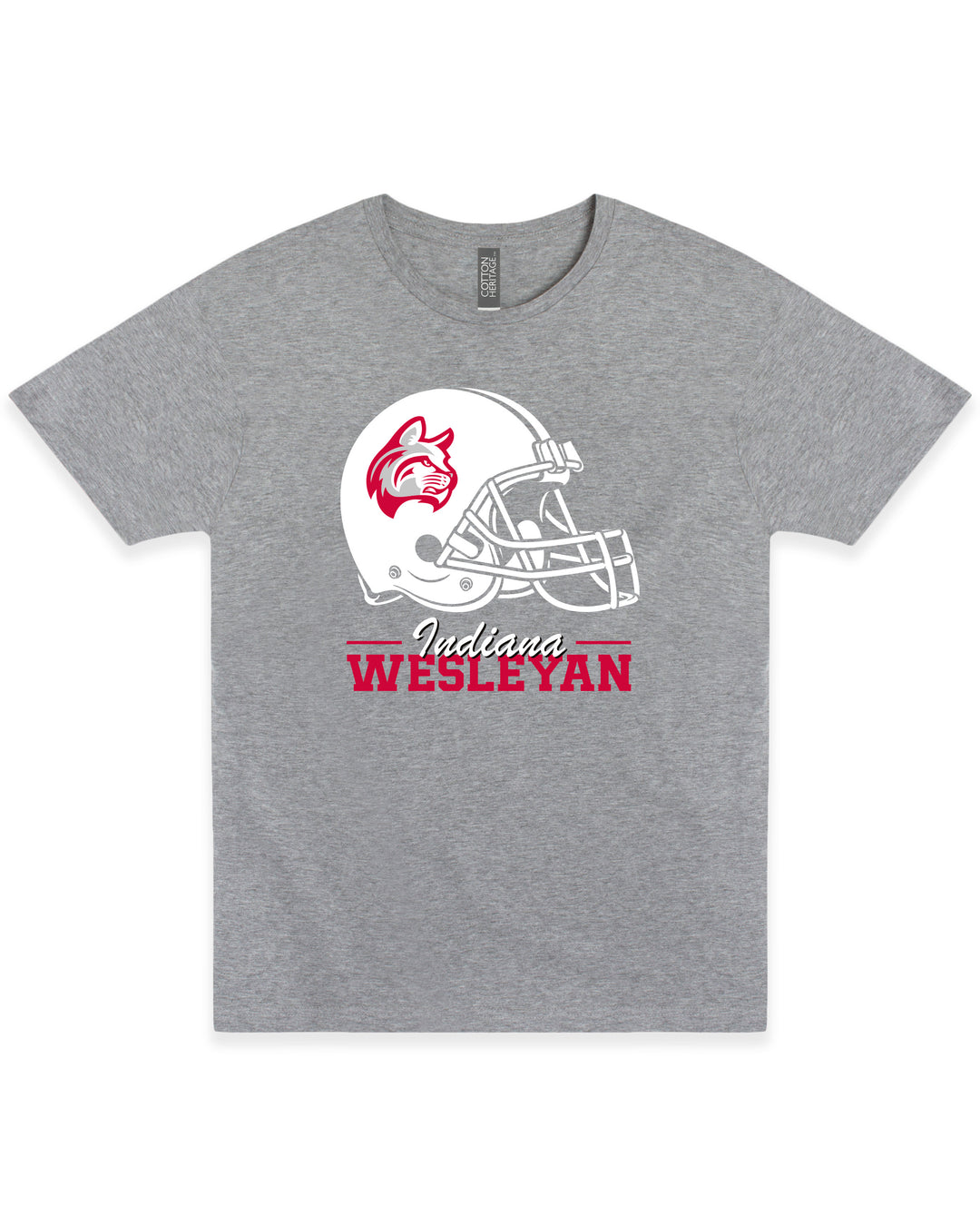Football Helmet Tee | Athletic Heather