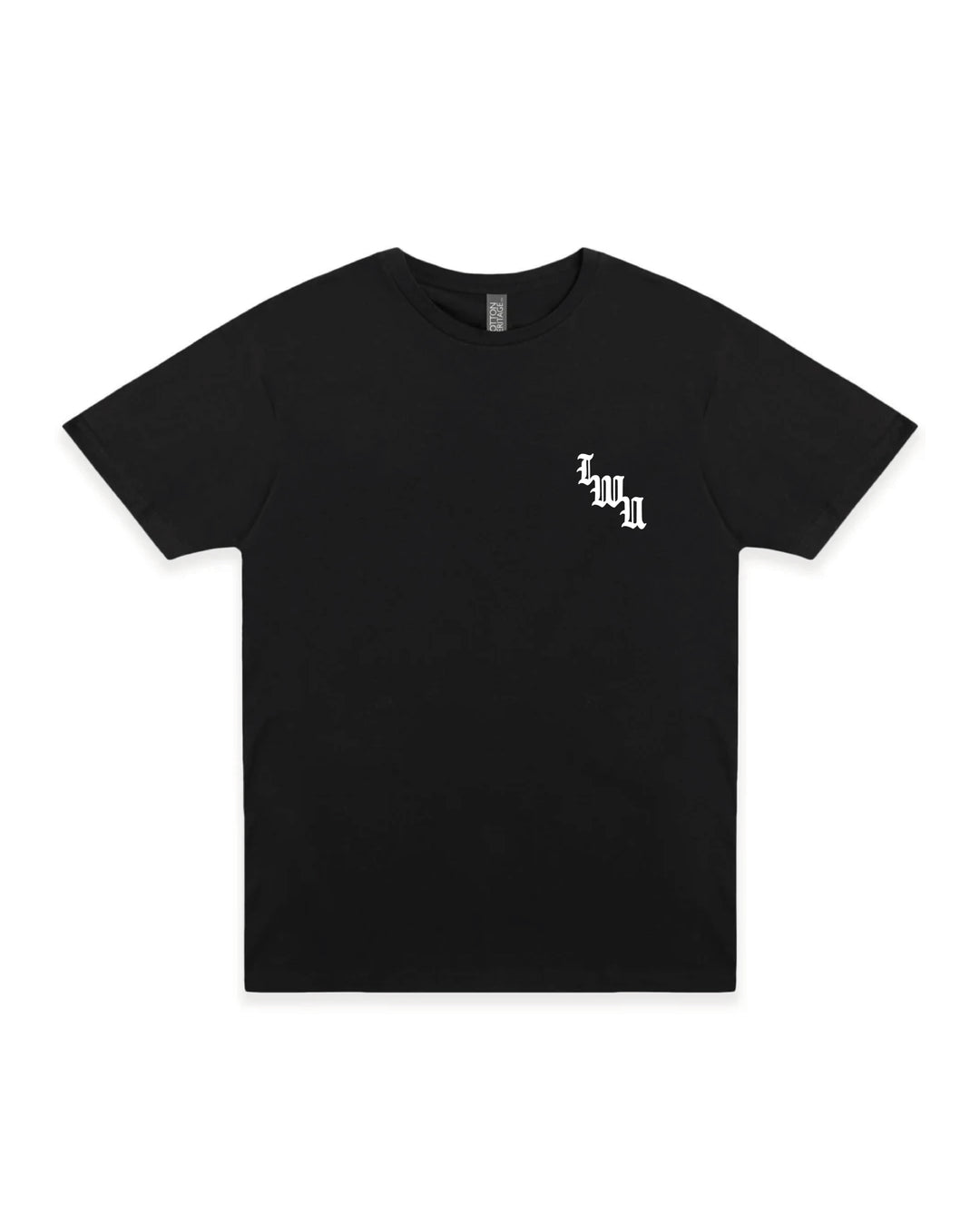 Gothic Type Tee | Black