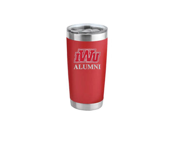 20oz Stainless Steel Tumbler, ALUMNI, Red