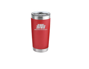 20 OZ Powder Coated Stainless Steel Tumbler, Red