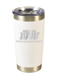 20oz Stainless Steel Tumbler, White