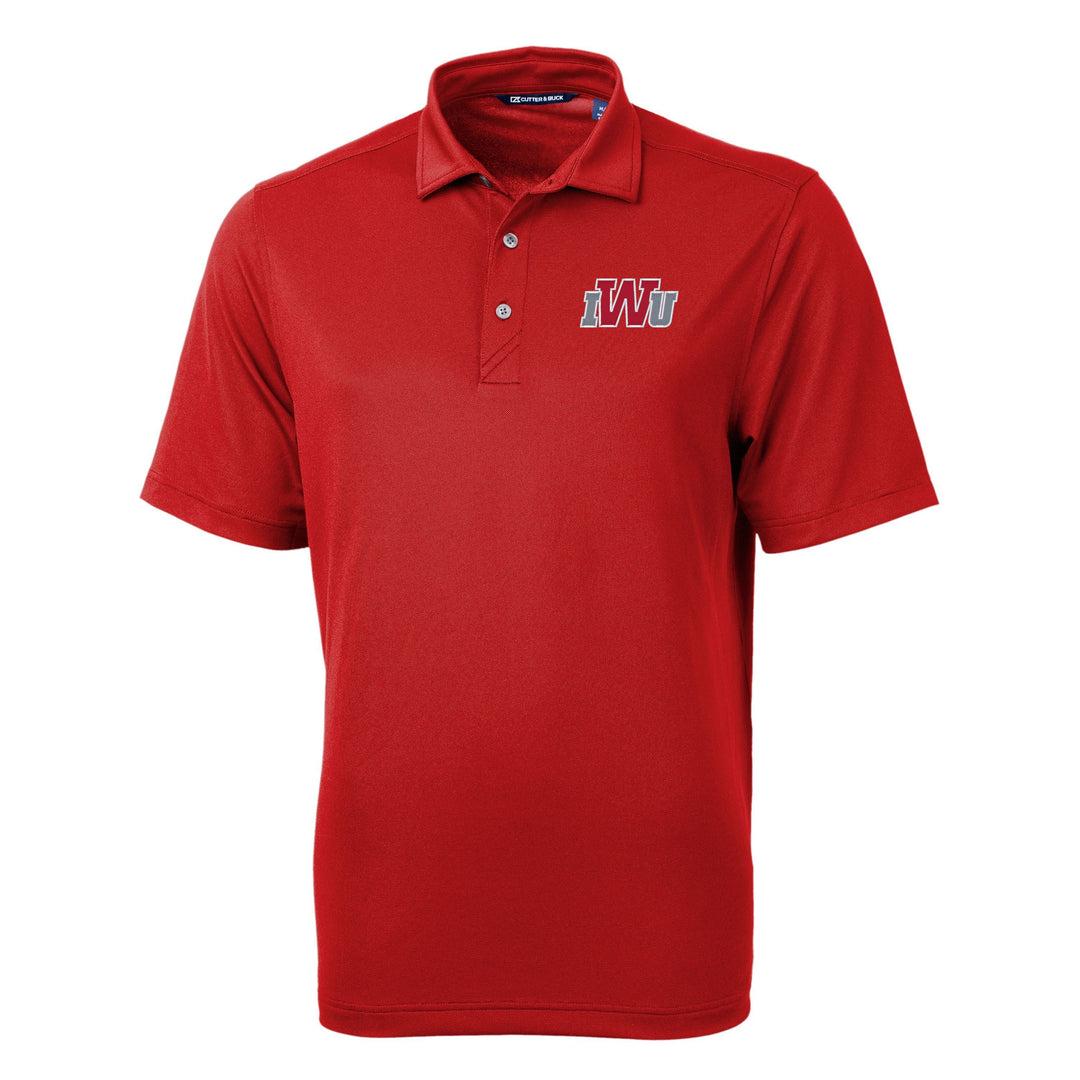Virtue Eco Pique Recycled Mens Polo | Red