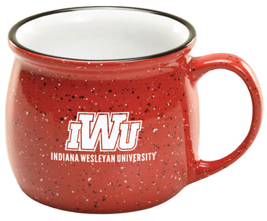 17 OZ Colonial Speckled Mug, Red