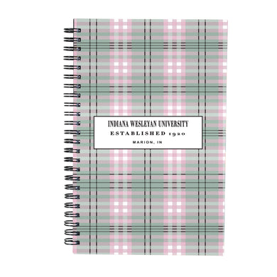 Sycamore Journal, Pink/Green Plaid Design