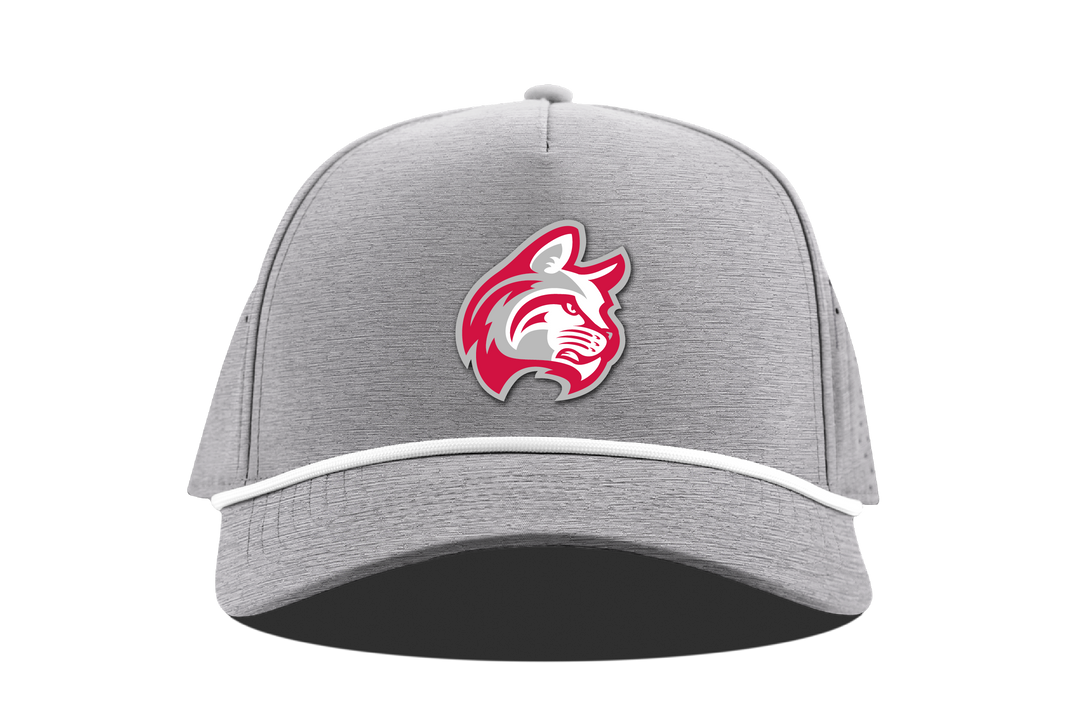 Curved 5-Panel Rope Hat | Heather Grey