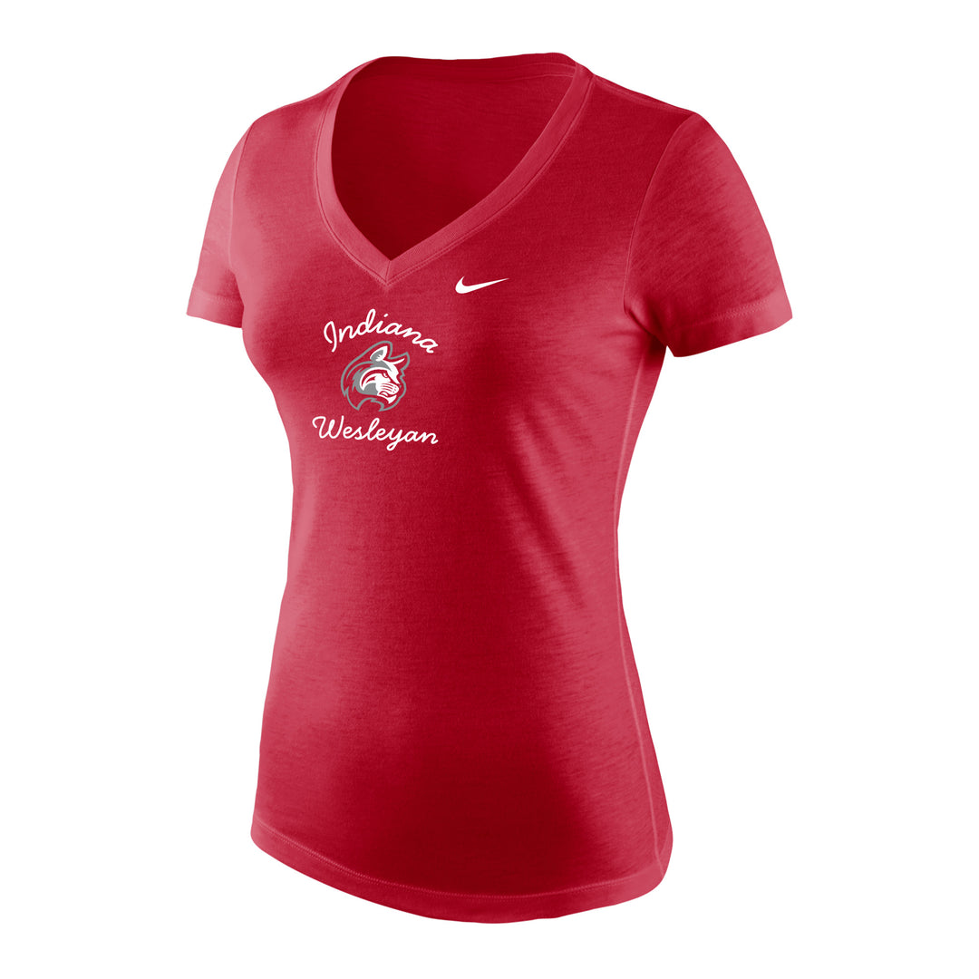Tri-Blend Short Sleeve Mid-V | Red