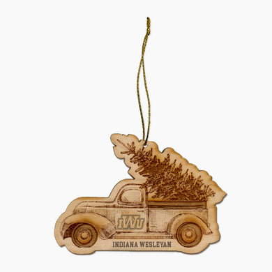 Wooden Truck Ornament (F24)