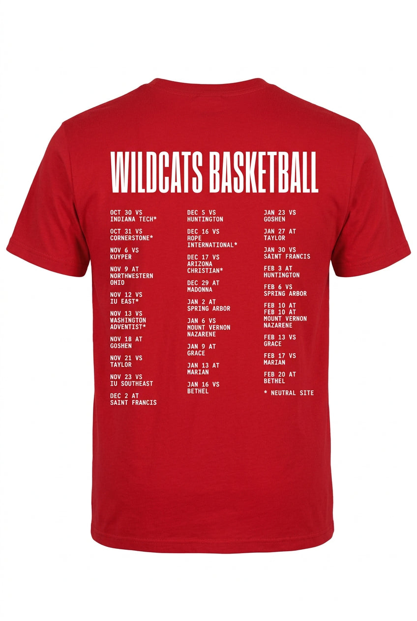 Retro Basketball Tee | Red