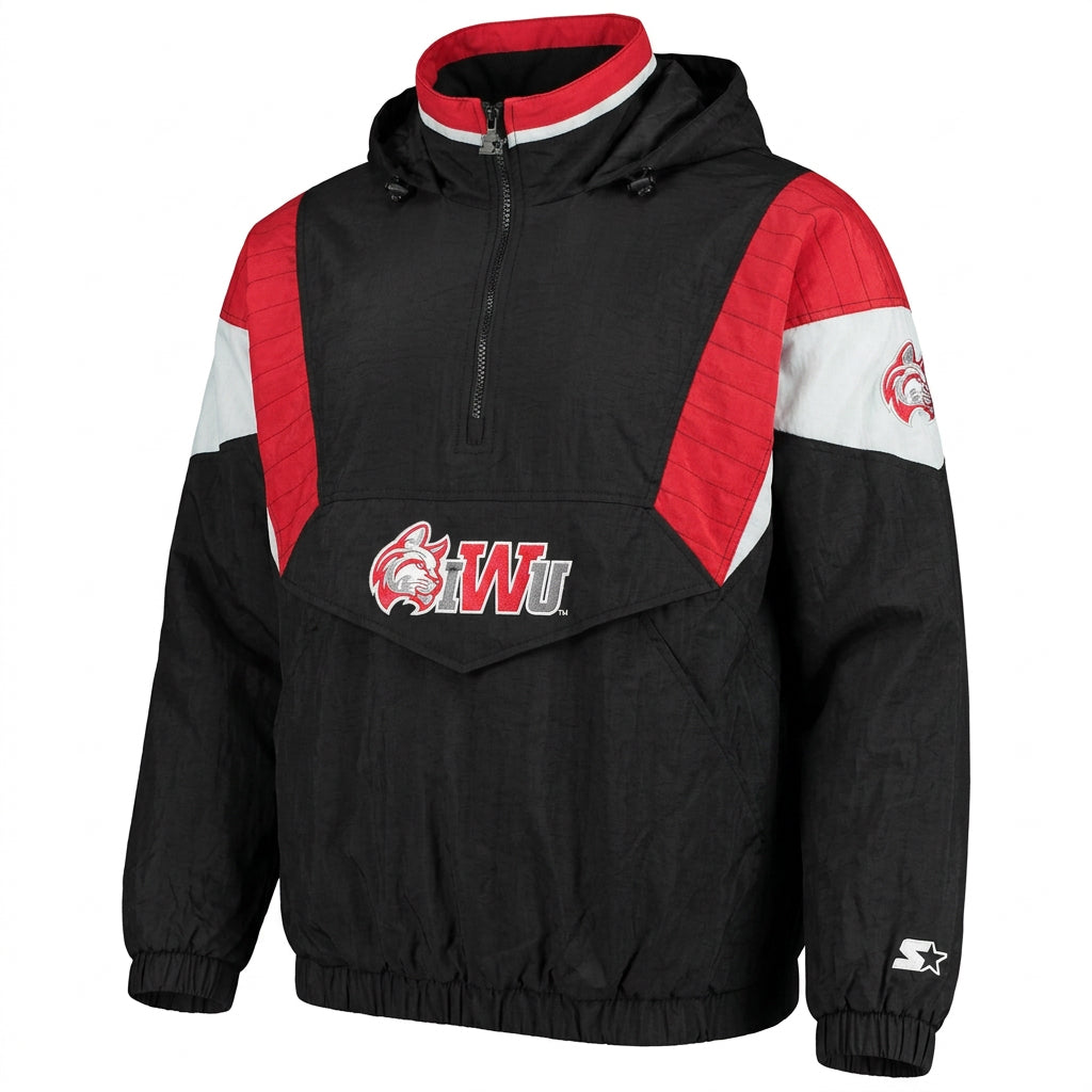 Breakaway Half Zip Hooded Jacket | Black