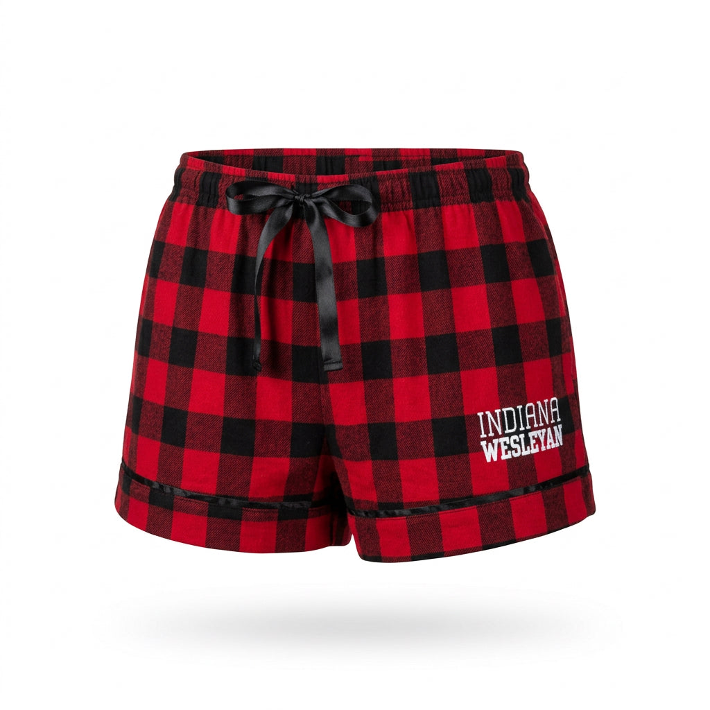 Women's Flannel Short | Red/Buffalo Check