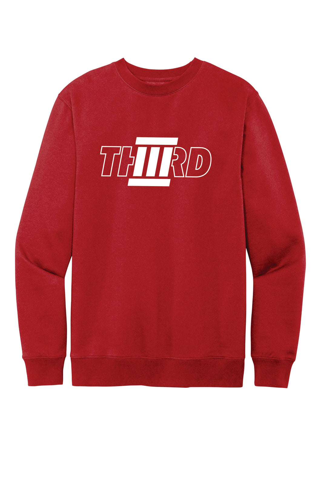 I AM THIRD Red Crewneck Sweatshirt