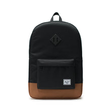 Load image into Gallery viewer, Herschel Heritage Backpack, Black Saddle/Brown