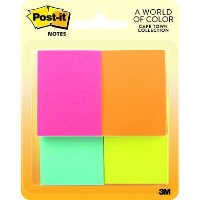 Post-it Sticky Notes 4 colors 1.5x2inc (57329)