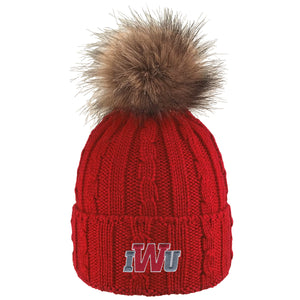 Alps Beanie by LogoFit, Red