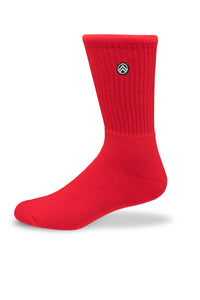 Sky Footwear Socks, Solid Red