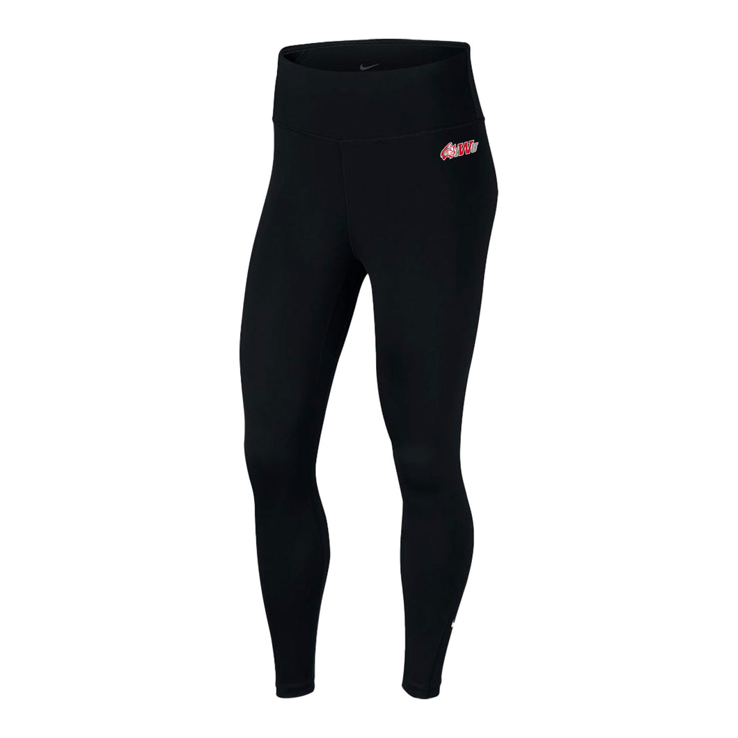 Women's One 7/8 Legging by Nike, Black (F21)