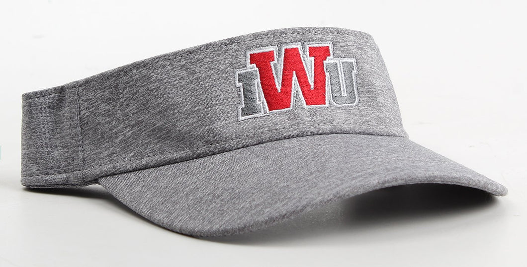 Ahead Poly Heather Solid Low-Rise Visor, University Grey