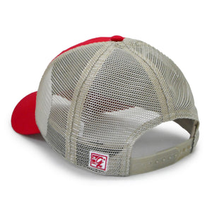 Bar Design Mesh Hat, Red (F22)