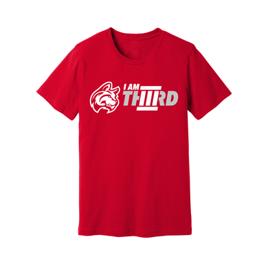 I am Third Basketball Short Sleeve Tee (Red)