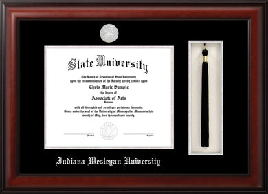 Meridian Diploma Frame with Single Matte with Tassel opening w/ Medallion 8.5x11