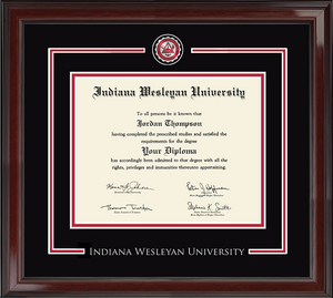 Church Hill Graduation Showcase Encore Masterpiece Diploma Frame, Black/Red Mat #360628 (#1)