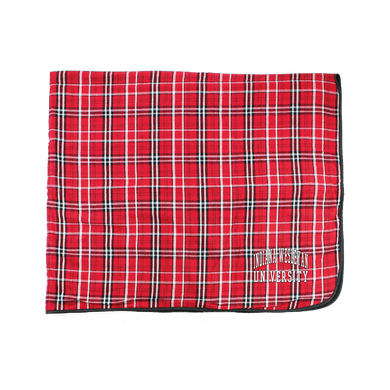 Flannel Blanket, Red White Plaid (F22)