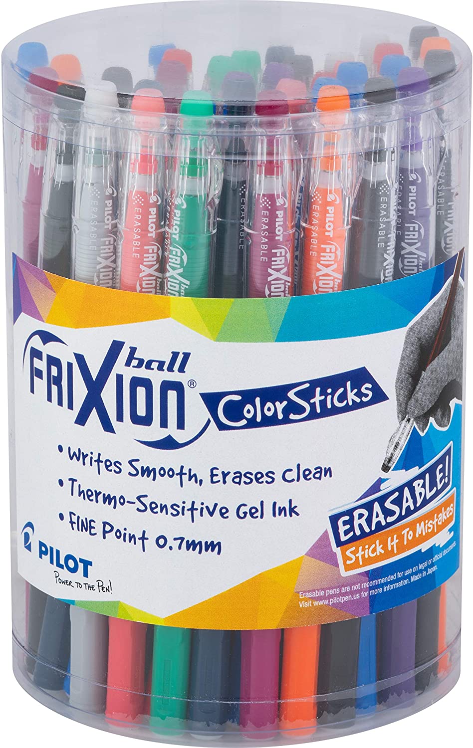 Pilot Frixion Colorstocks Erasable Gel Pen Display (23407