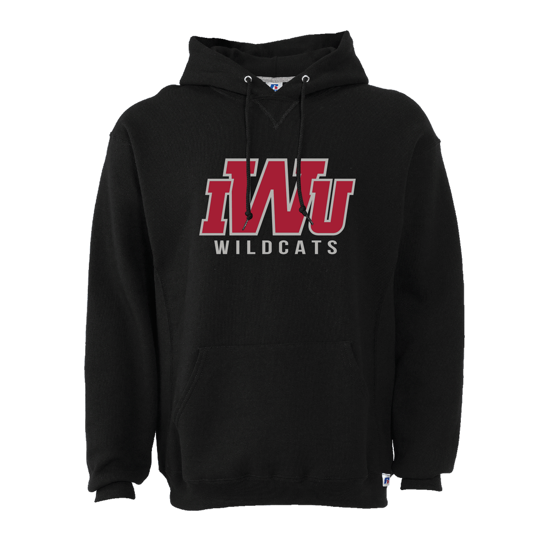 IWU Wildcats Twill Hood, Black (F22)