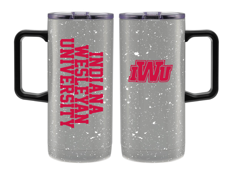 18 OZ Trail Mug with Handle, Gray Speckled