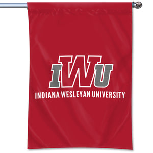 University Blanket & Flag Home Banner, Red