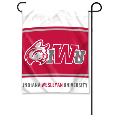 University Blanket & Flag Garden Flag, Red/White