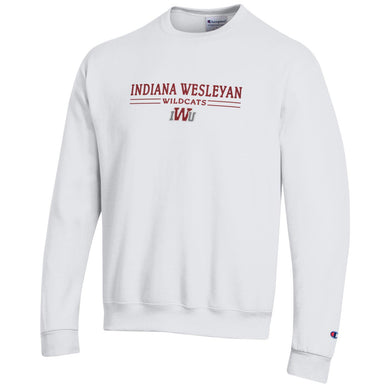 Champion Powerblend Fleece Crew, White