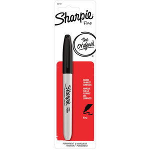 Sharpie Permanent Marker Fine Black 1Pk BP (56215)