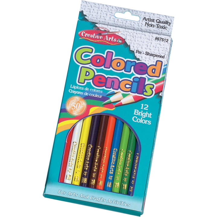 Colored Pencils, Asst 7in 12 Pk (40871)