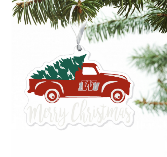 Acrylic Ornament Truck