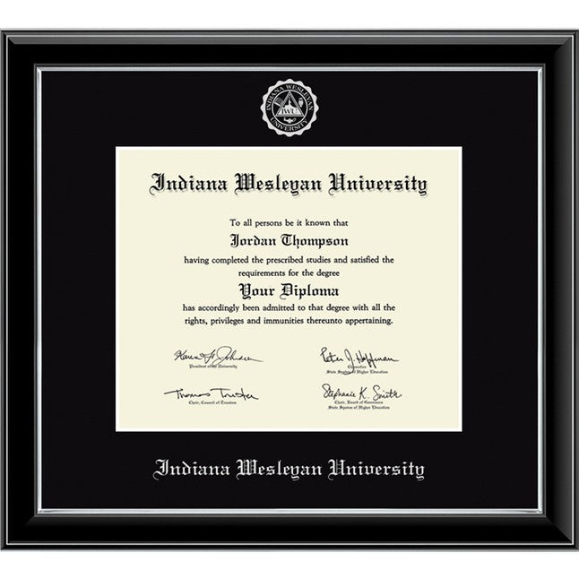 Church Hill Classics Silver Embossed Diploma Frame, Black #301997 (#5)