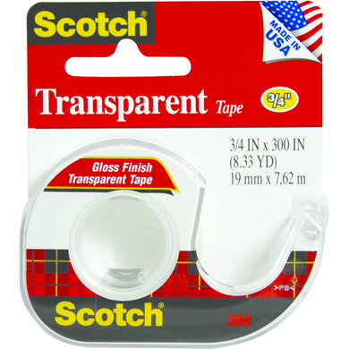 Scotch Premium Tape .75x300in Clear 1pk (83776)